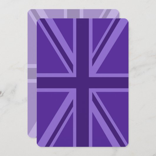 Purple Accent Union Jack Decor (Front/Back)