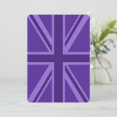 Purple Accent Union Jack Decor (Standing Front)