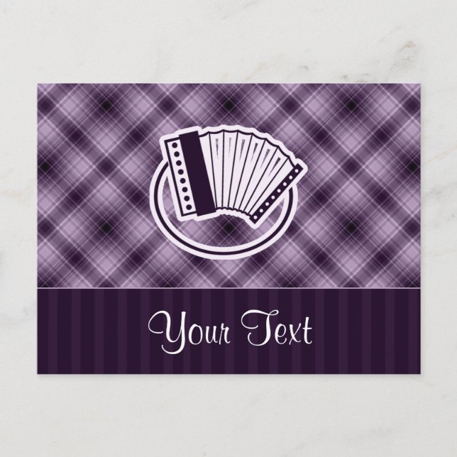 Purple Accordion Postcard (Front)