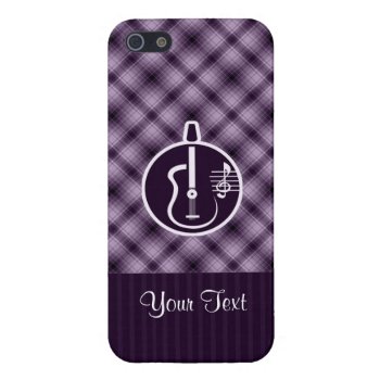 Purple Acoustic Guitar Cover For Iphone Se/5/5s by MusicPlanet at Zazzle