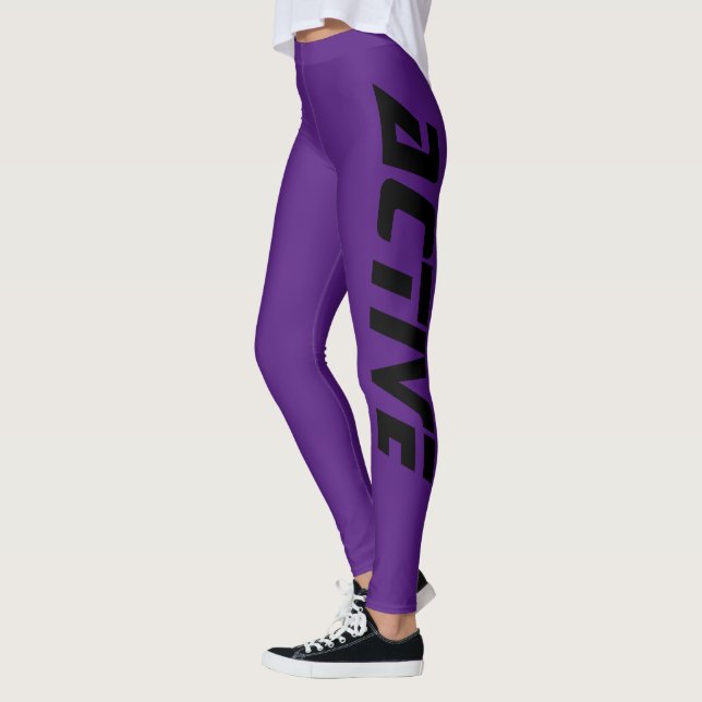 Purple Active Leggings (Left)