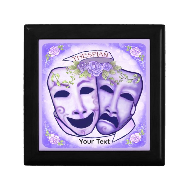 Purple Actor Masks Gift Box (Front)