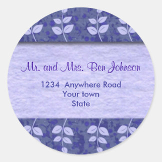 Purple Address Label Stickers