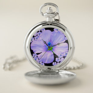 Purple Aesthetic Pocket Watch