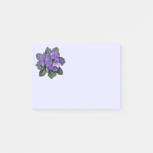Purple African Violet Flower  Floral Art Post_it Notes
