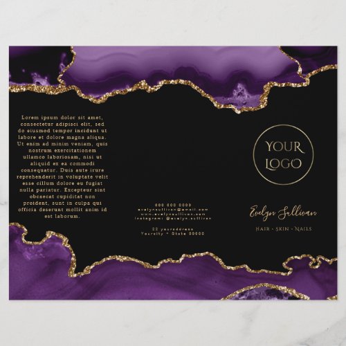 purple agate brochure