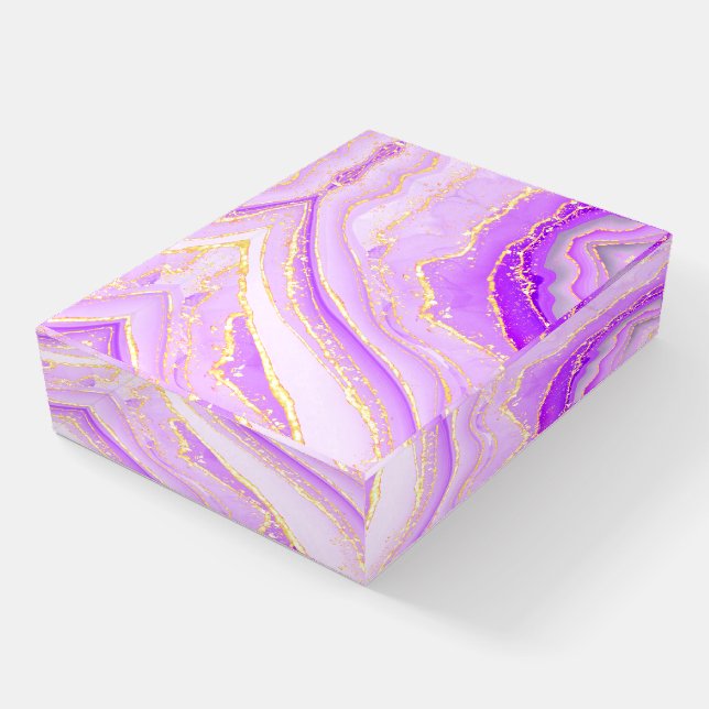 purple agate design paperweight (Angled)