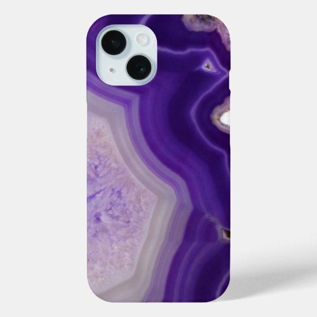 Purple Agate Geode Custom Case-Mate iPhone Case (Back)