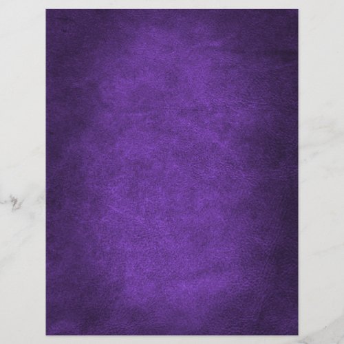 Purple Aged Rustic Faux Leather Scrapbook Cards