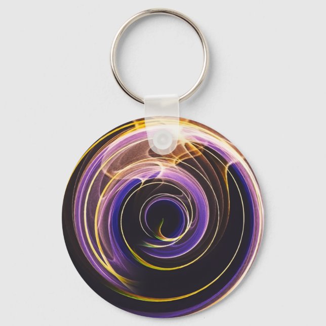 Purple Aglow Keychain (Front)