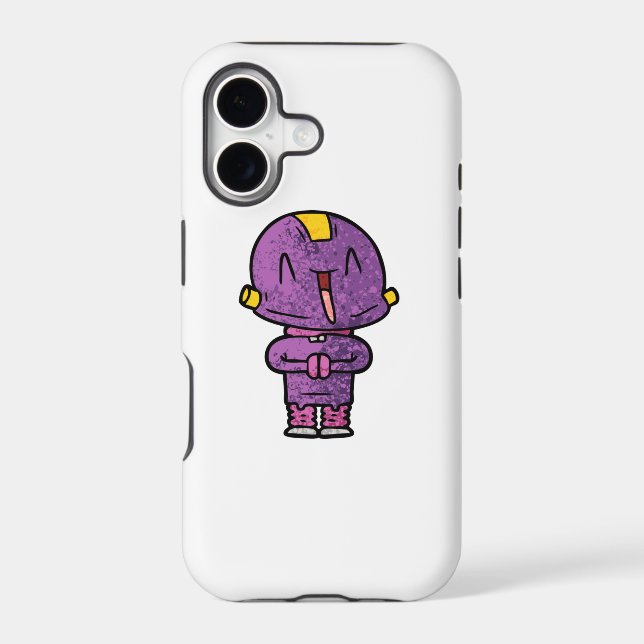 purple alien iphone case (Back)