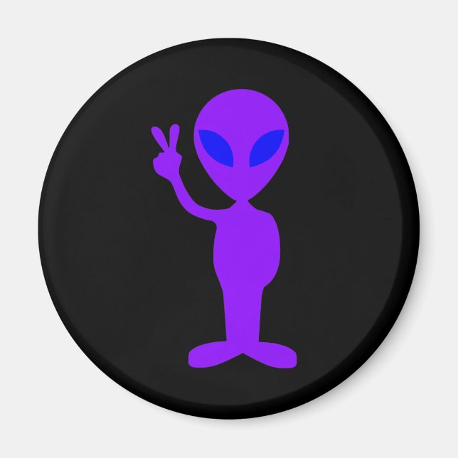 Purple Alien Magnet (Front)