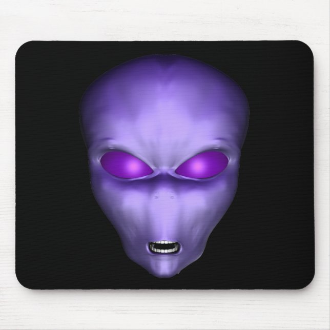 Purple Alien Mouse Pad (Front)