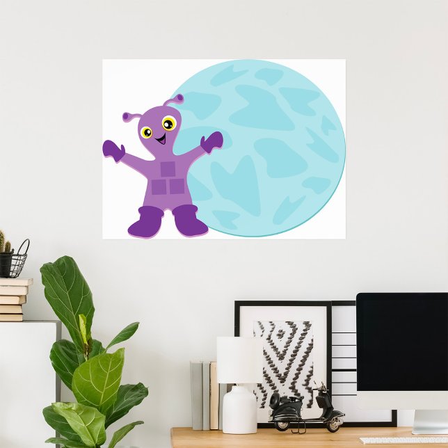Purple Alien Poster (Creator Uploaded)