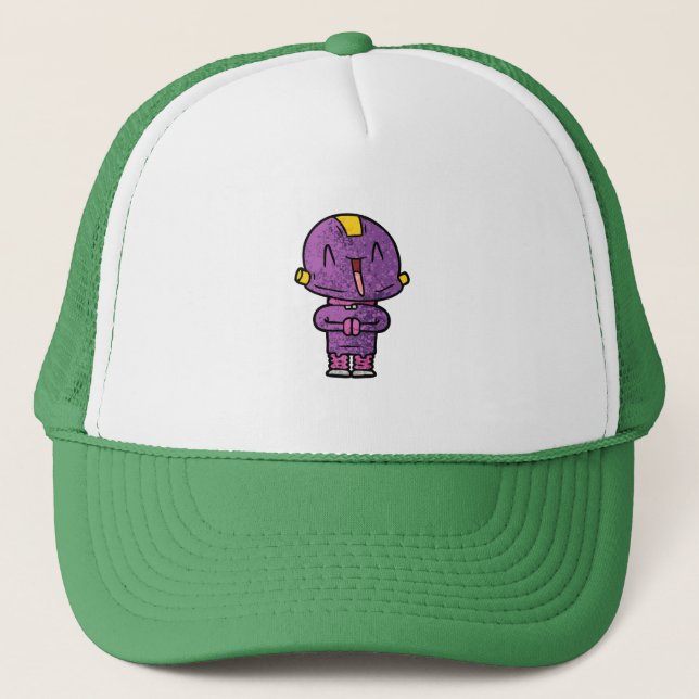 purple alien trucker hat (Front)