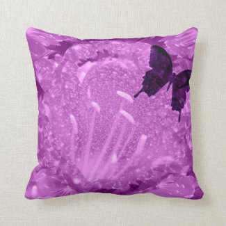 Purple All Over Throw Pillow