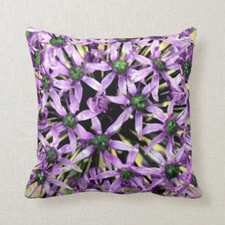 Purple Allium Flower Cushion