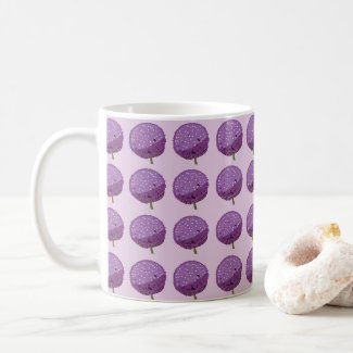 Purple Allium Flower Floral Pattern
