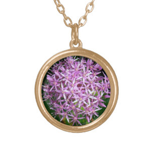 "PURPLE ALLIUM" NECKLACE