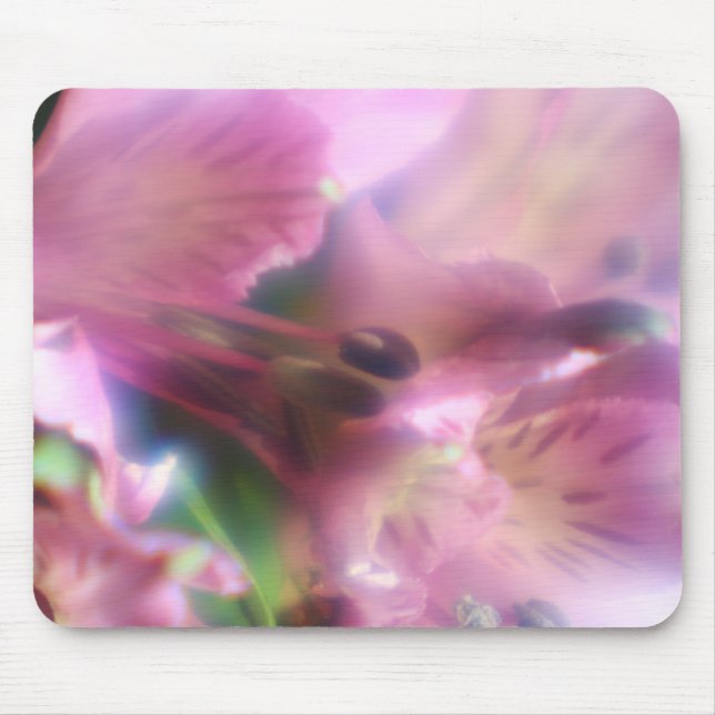 Purple Alstroemeria  Mouse Pad (Front)