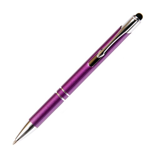 Purple Aluminum Ball Point Pen wStylus
