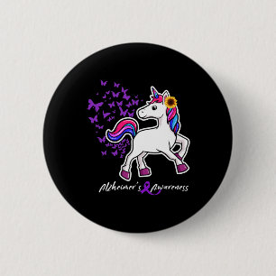 Purple Alzheimerheimer Awareness - End Heimers Button