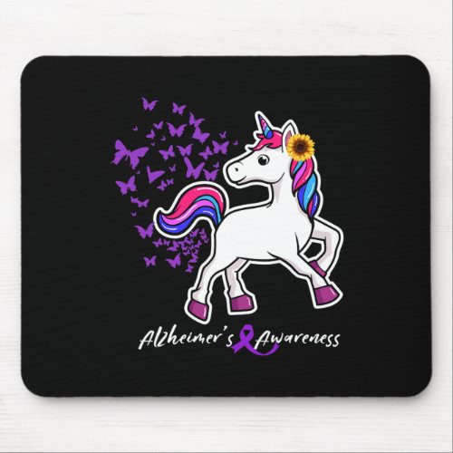 Purple Alzheimerheimer Awareness _ End Heimers  Mouse Pad