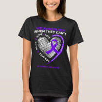 Purple Alzheimers Awareness Products Women Men Gra T-Shirt