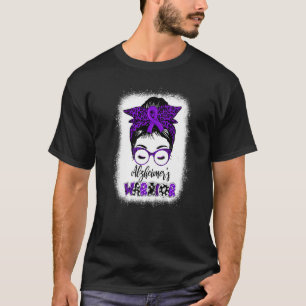 Purple Alzheimer's Warrior Awareness Alzheimer's M T-Shirt