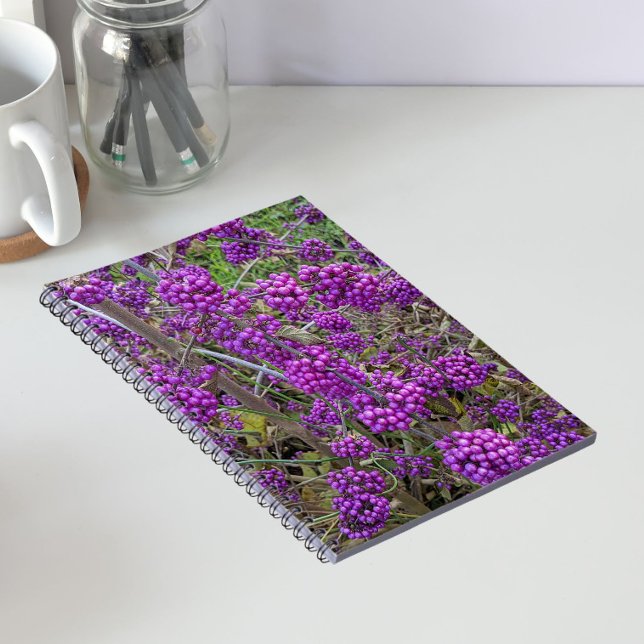 Purple American Beautyberry Botanical Notebook (In Situ)