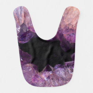 Purple Amethyst Baby Bib