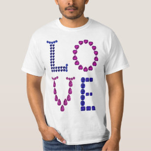 Purple Amethyst & Blue Sapphire Love T-Shirt