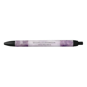 Purple Amethyst Boho Crystal Healing Arts Pen