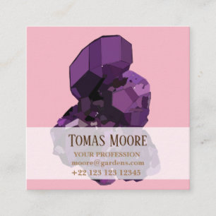 Purple Amethyst Business Cards