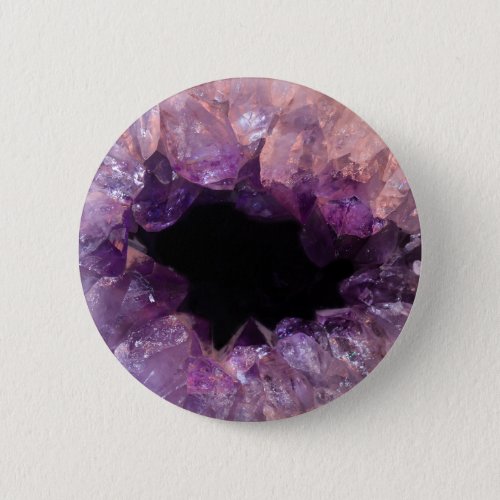 Purple Amethyst Button