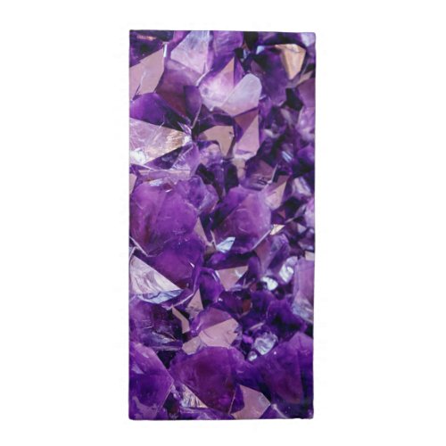 Purple Amethyst Crystal Geode Gems Cloth Napkins