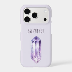 Purple Amethyst Crystal iPhone 17 Pro Case