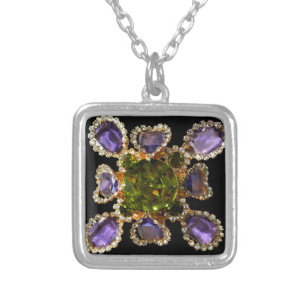 Purple Amethyst Diamonds Emeralds jewelry