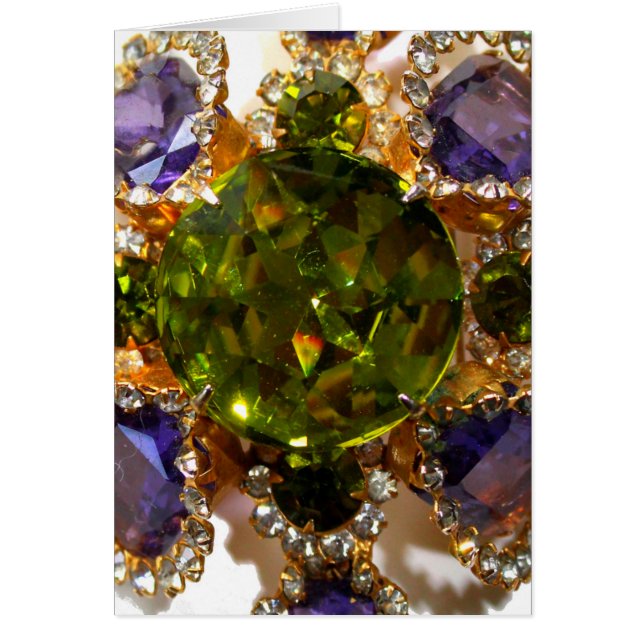 Purple Amethyst Diamonds Emeralds jewelry  (Front)