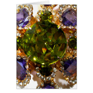 Purple Amethyst Diamonds Emeralds jewelry Cards