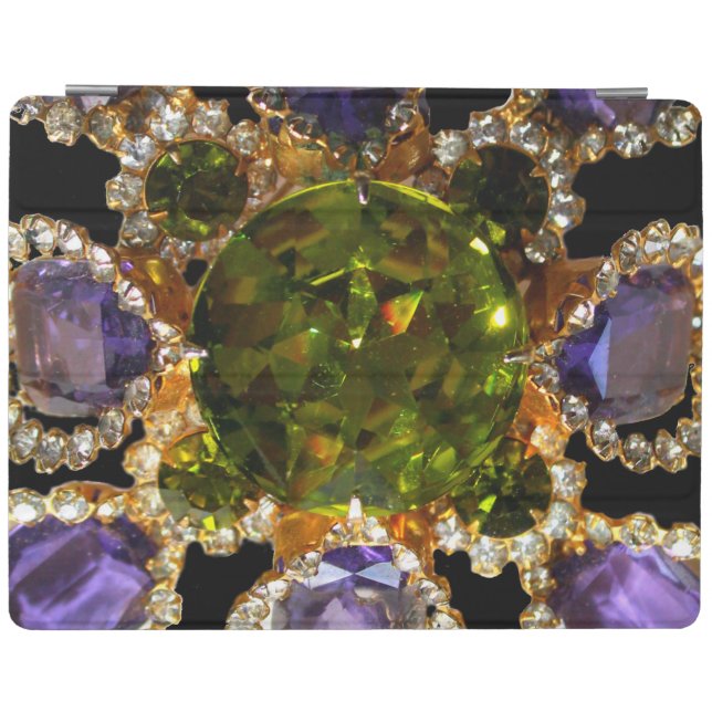 Purple Amethyst Diamonds Emeralds jewelry  iPad Smart Cover (Horizontal)