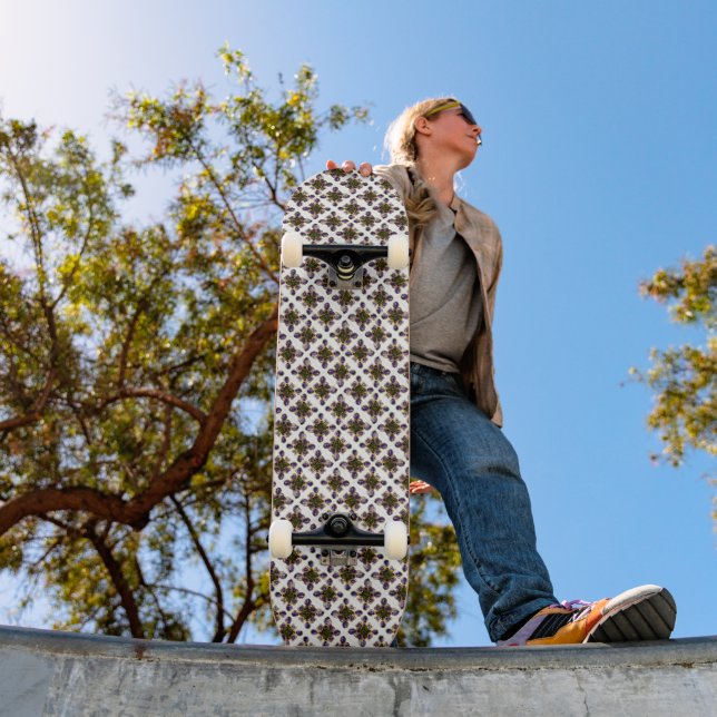 Purple Amethyst Diamonds Emeralds jewelry  Skateboard (Outdoor 1)