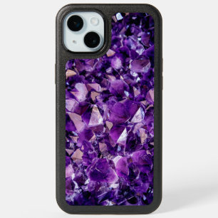 Purple Amethyst Gemstone Geode iphone 15 pro max Plus Case