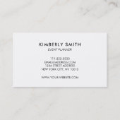 Purple amethyst gemstone mineral professional business card (Back)