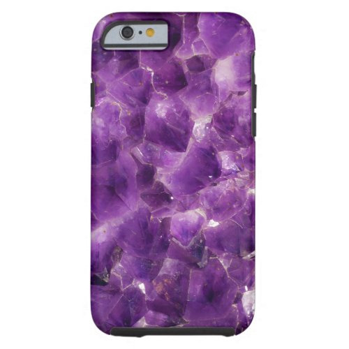 Purple Amethyst Gemstone Rock February Birthstone Tough iPhone 6 Case