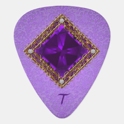 Purple Amethyst Guitar Pick