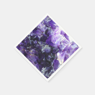 Purple amethyst napkins