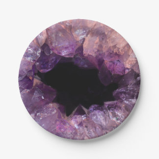 Purple Amethyst Paper Plates