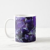 Purple amethyst Personalized Name Coffee Mug (Left)