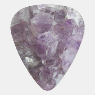 Purple Amethyst Photo Guitar Pick